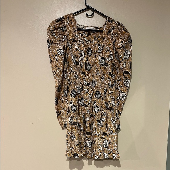 Ulla Johnson Nailah Printed Puff Sleeve Belted Pocket Mini Dress Size 2 - Picture 7 of 15